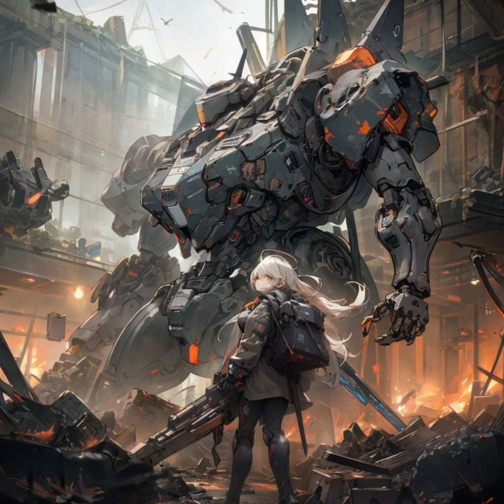 Girl and Robot1089