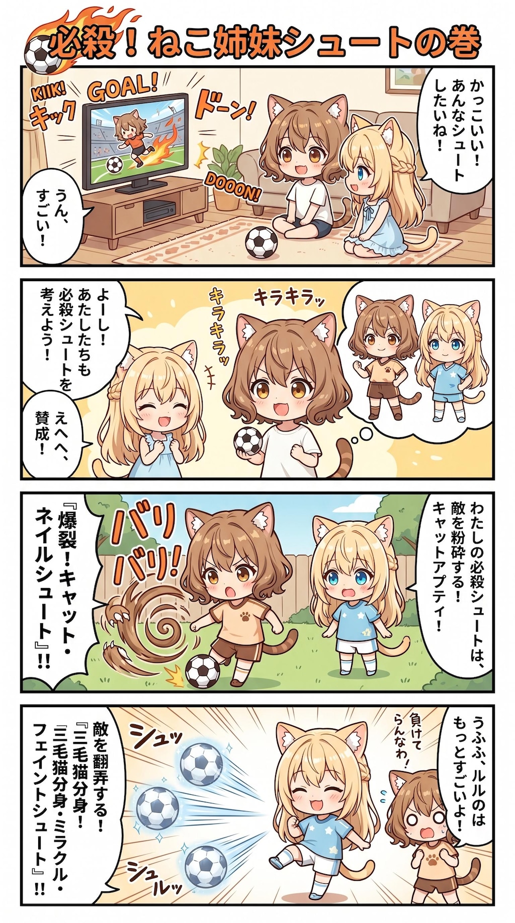 ミミとルルのサッカー日和