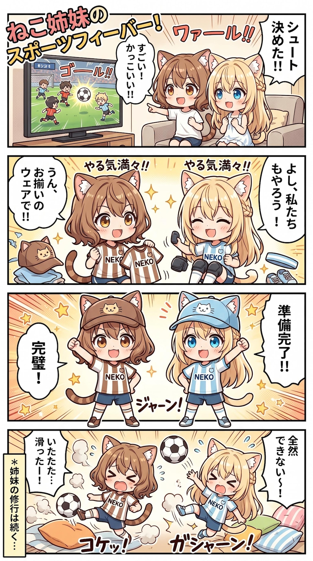 ミミとルルのサッカー日和