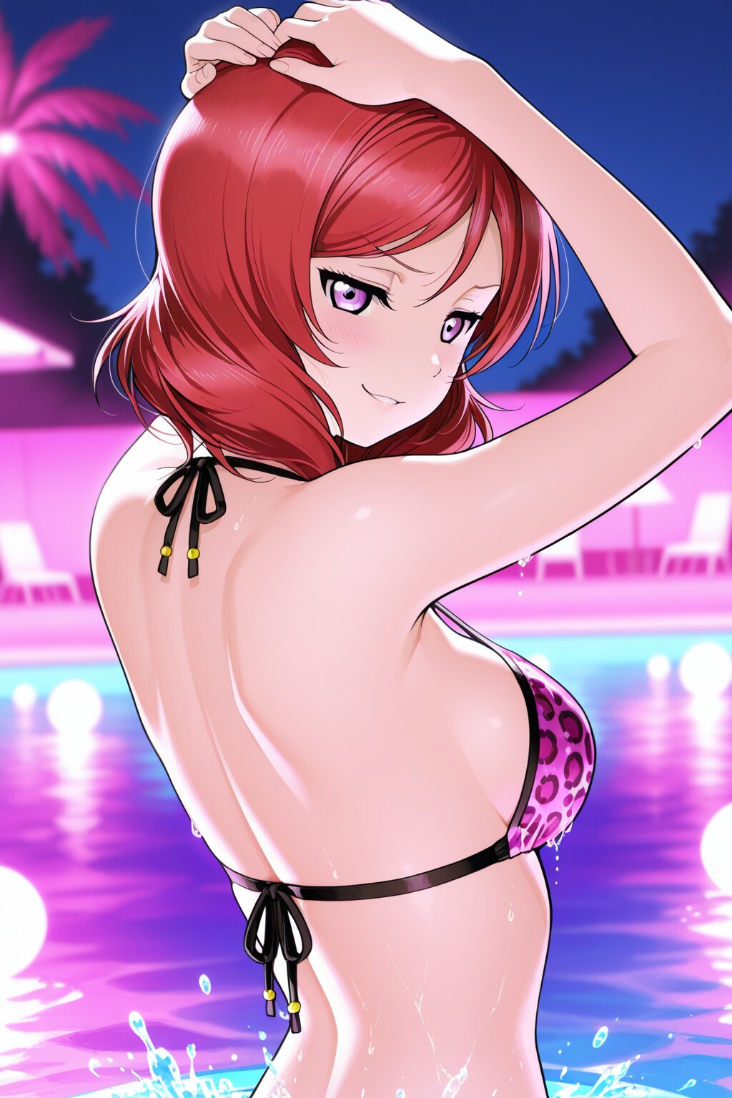 真姫ちゃんの水着挑発👙🌃❤️