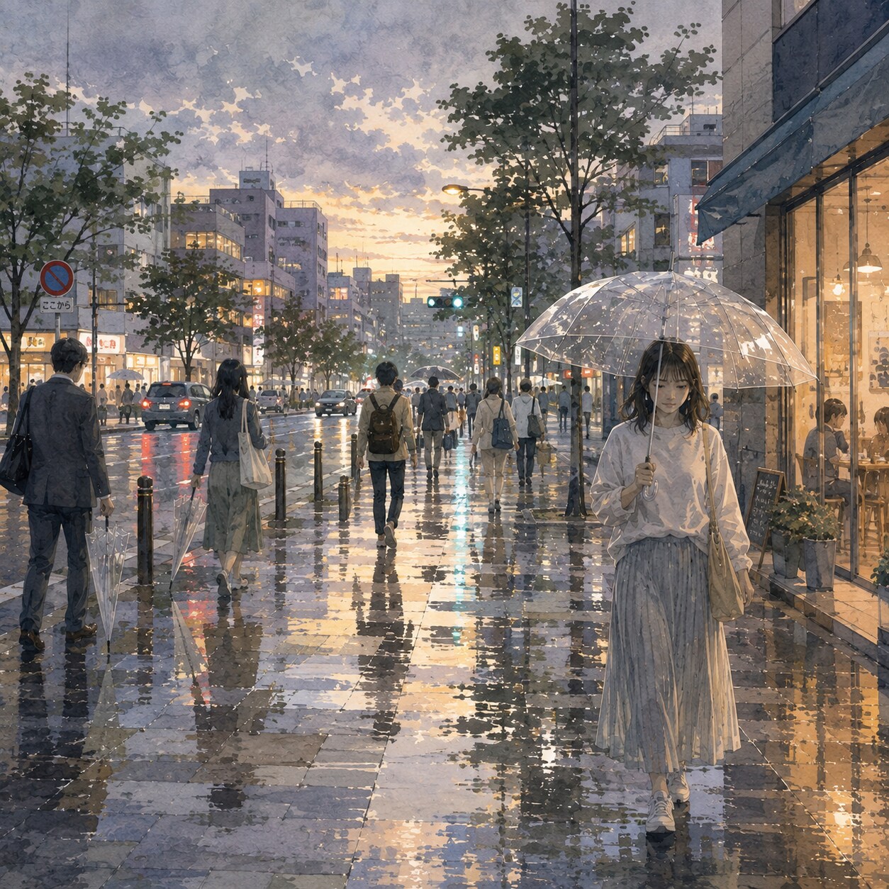 雨はもう止んでるのに…