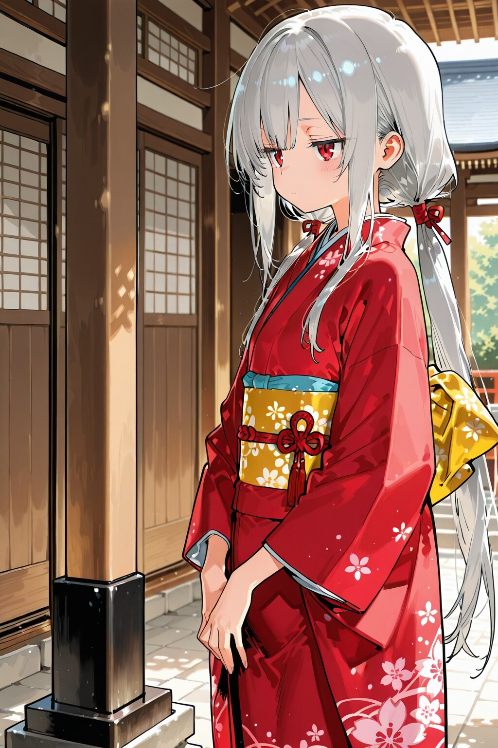 初詣、すーさん家のアイリちゃん