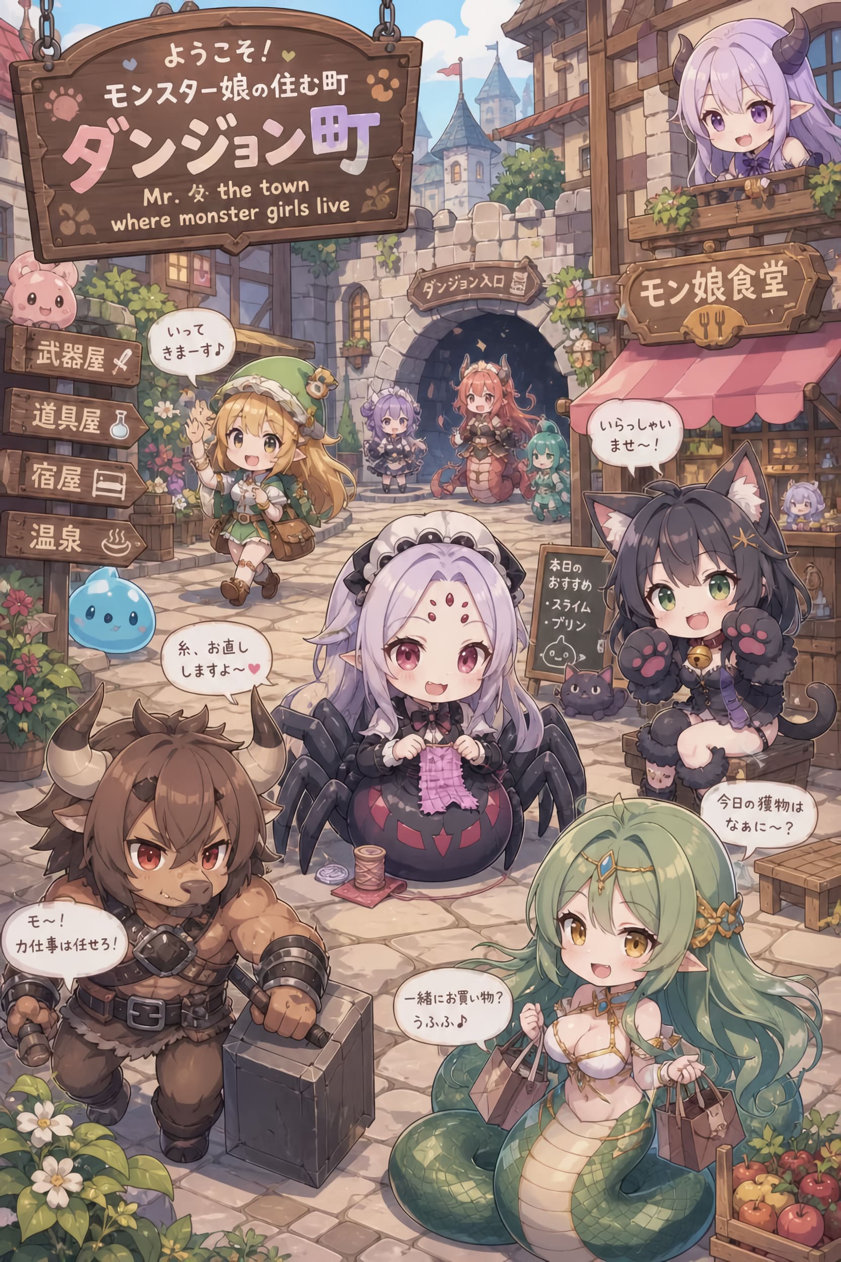 ダンジョン町 | の人気AIイラスト・グラビア