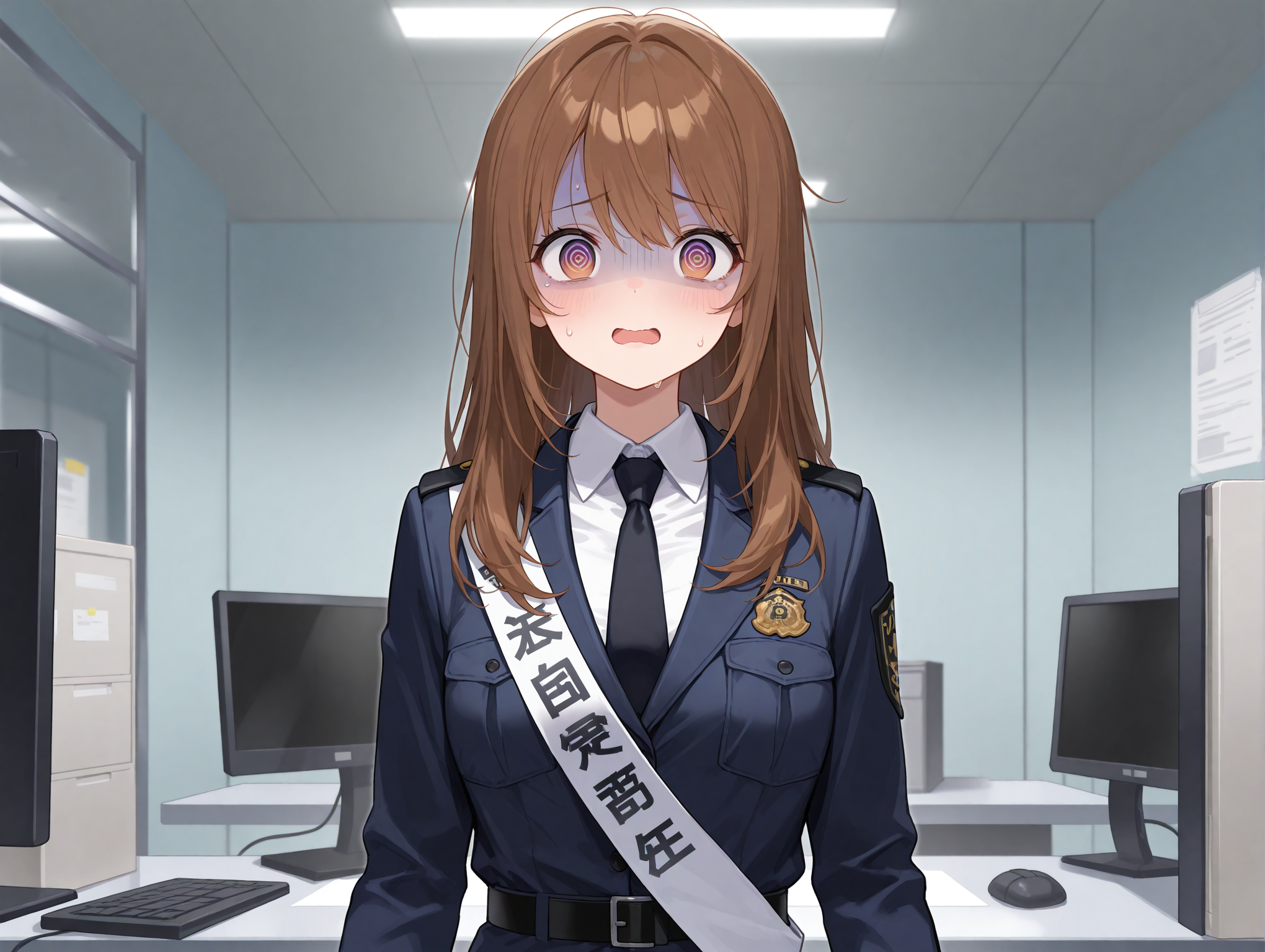 桐島さん、1日警察署長（だいぶ混乱） | の人気AIイラスト・グラビア