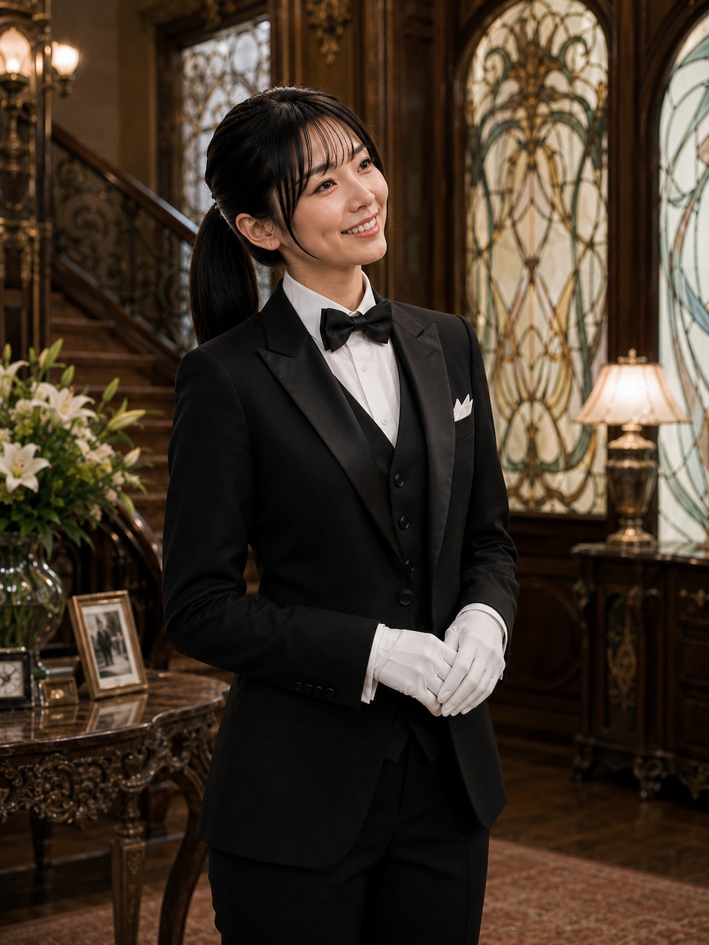 ひと仕事終えた執事ちゃん