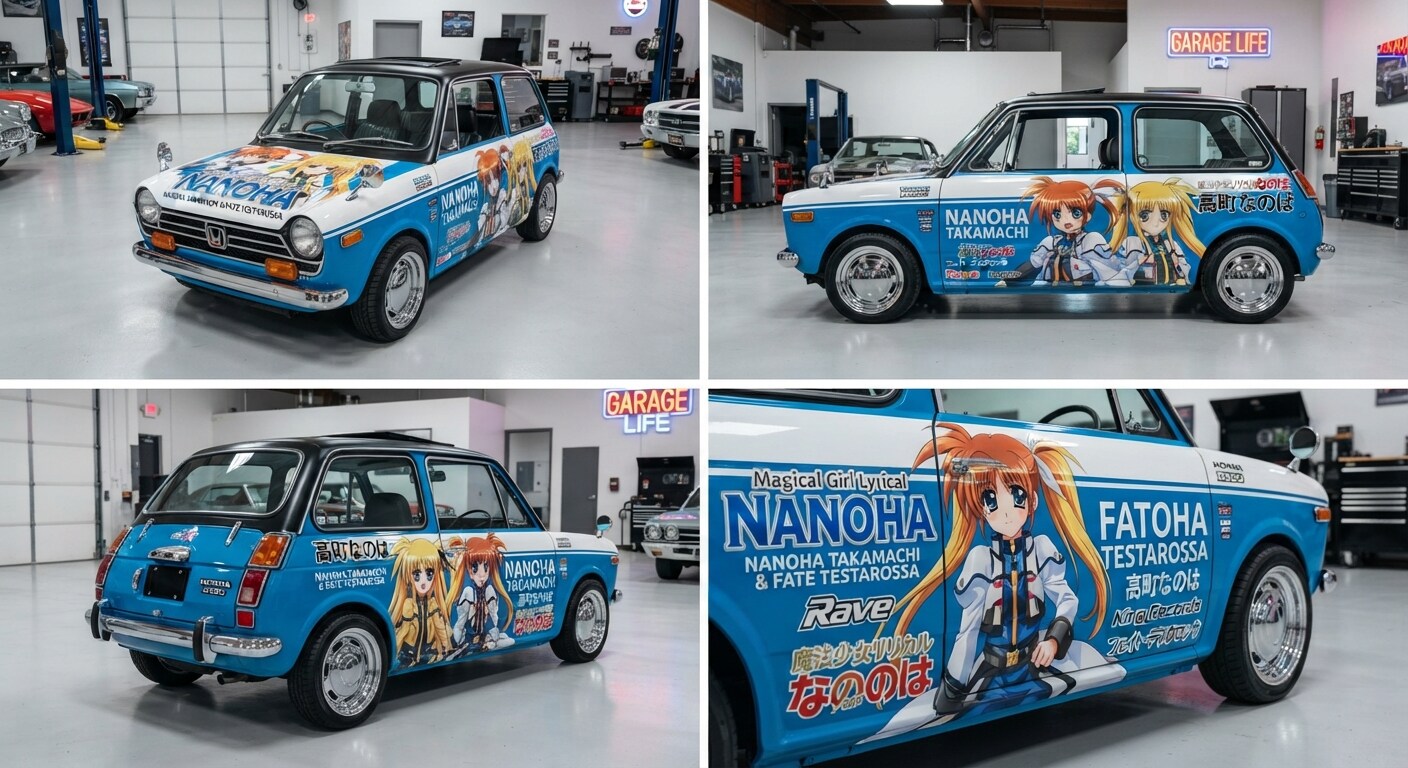 魔法少女リリカルなのは痛車N360 | の人気AIイラスト・グラビア