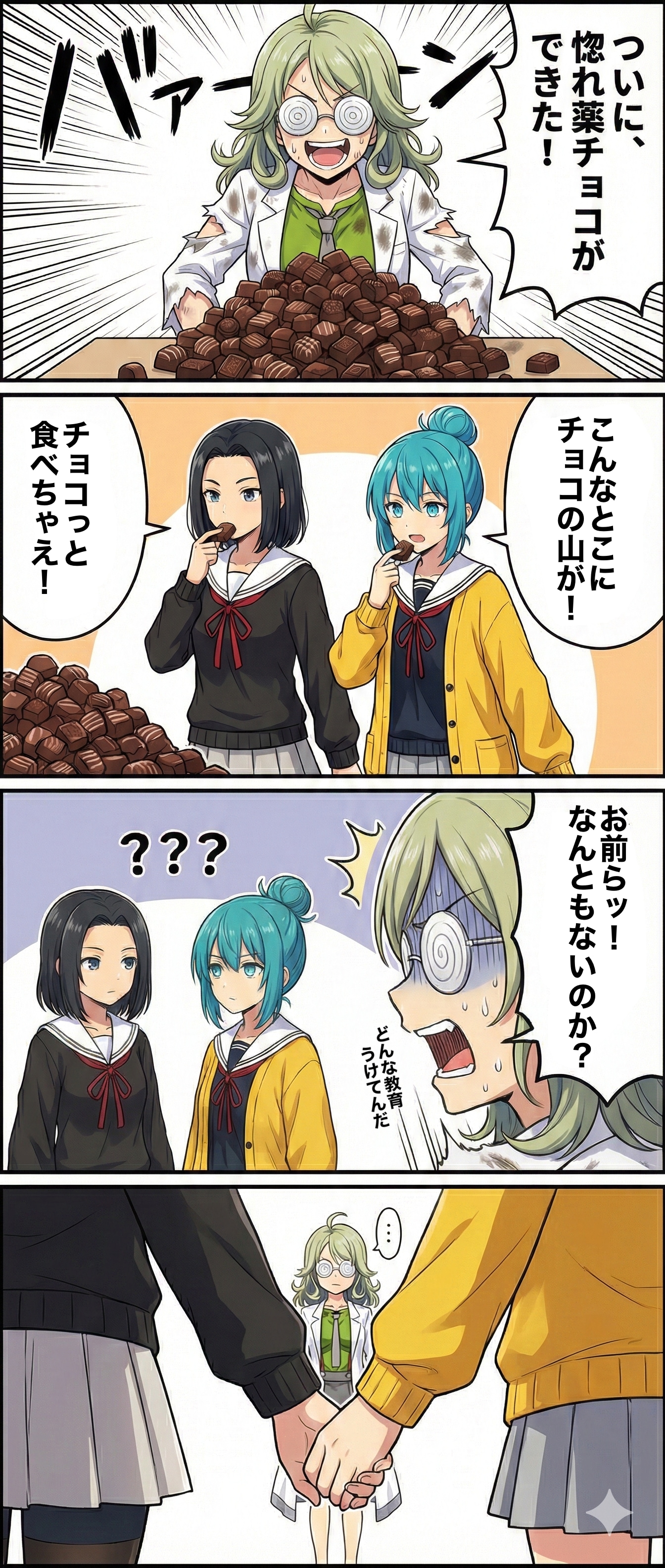 うちの子4コマ-19 | の人気AIイラスト・グラビア