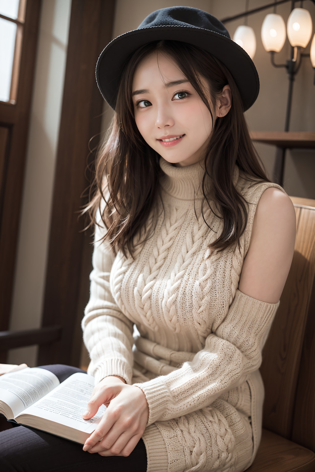 セーターと帽子