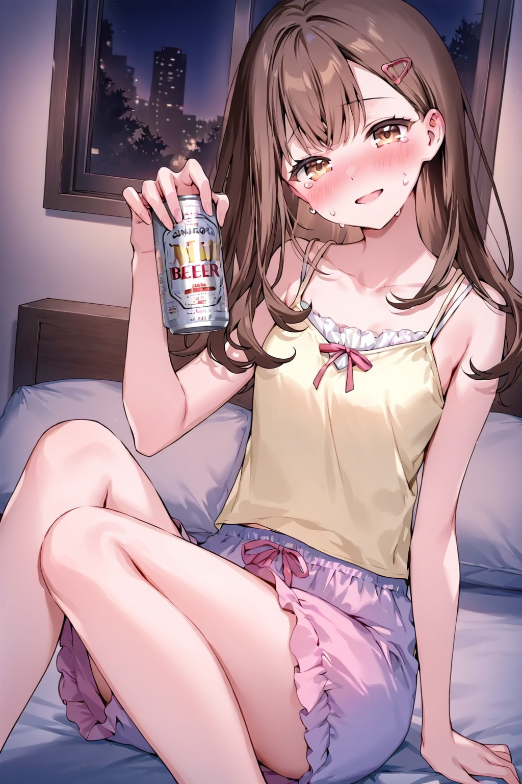 ビールを飲む女６