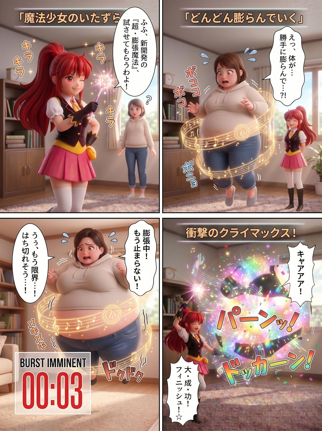 破裂しちゃえっ♡ 🪄💫 ✨🎈(漫画)