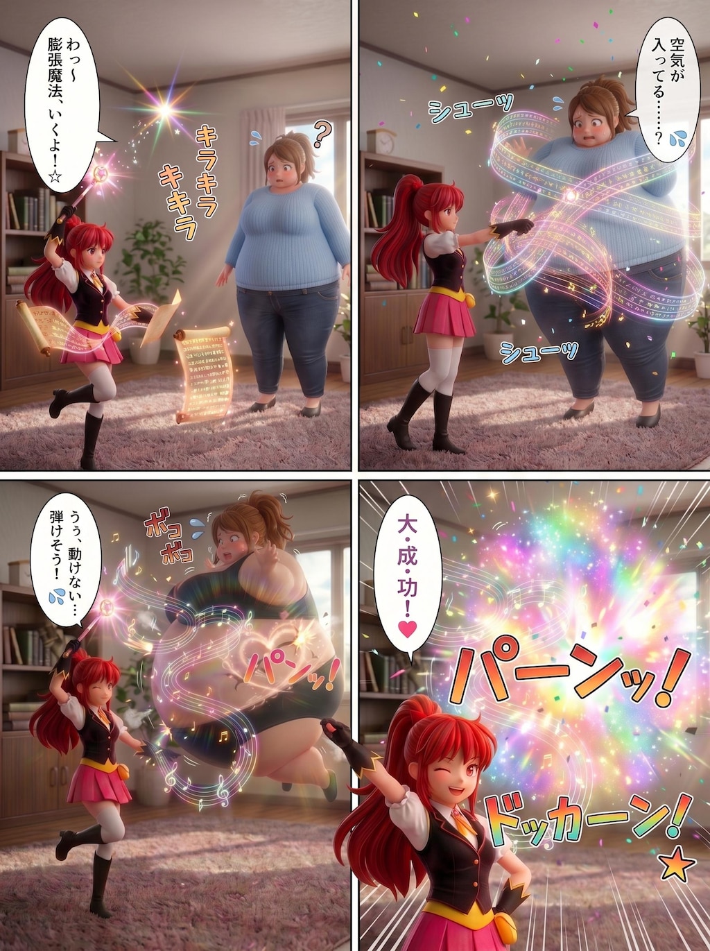破裂しちゃえっ♡ 🪄💫 ✨🎈(漫画)