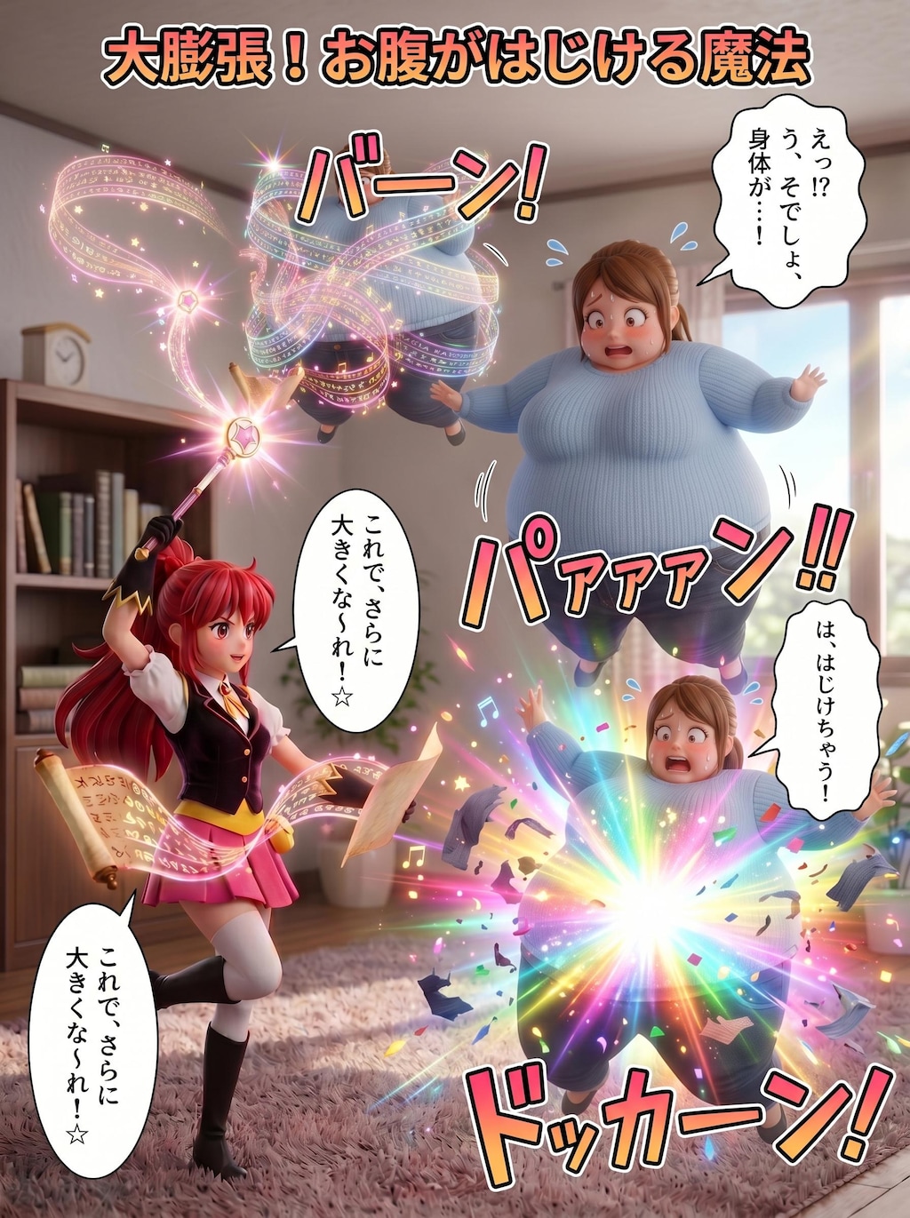 破裂しちゃえっ♡ 🪄💫 ✨🎈(漫画)