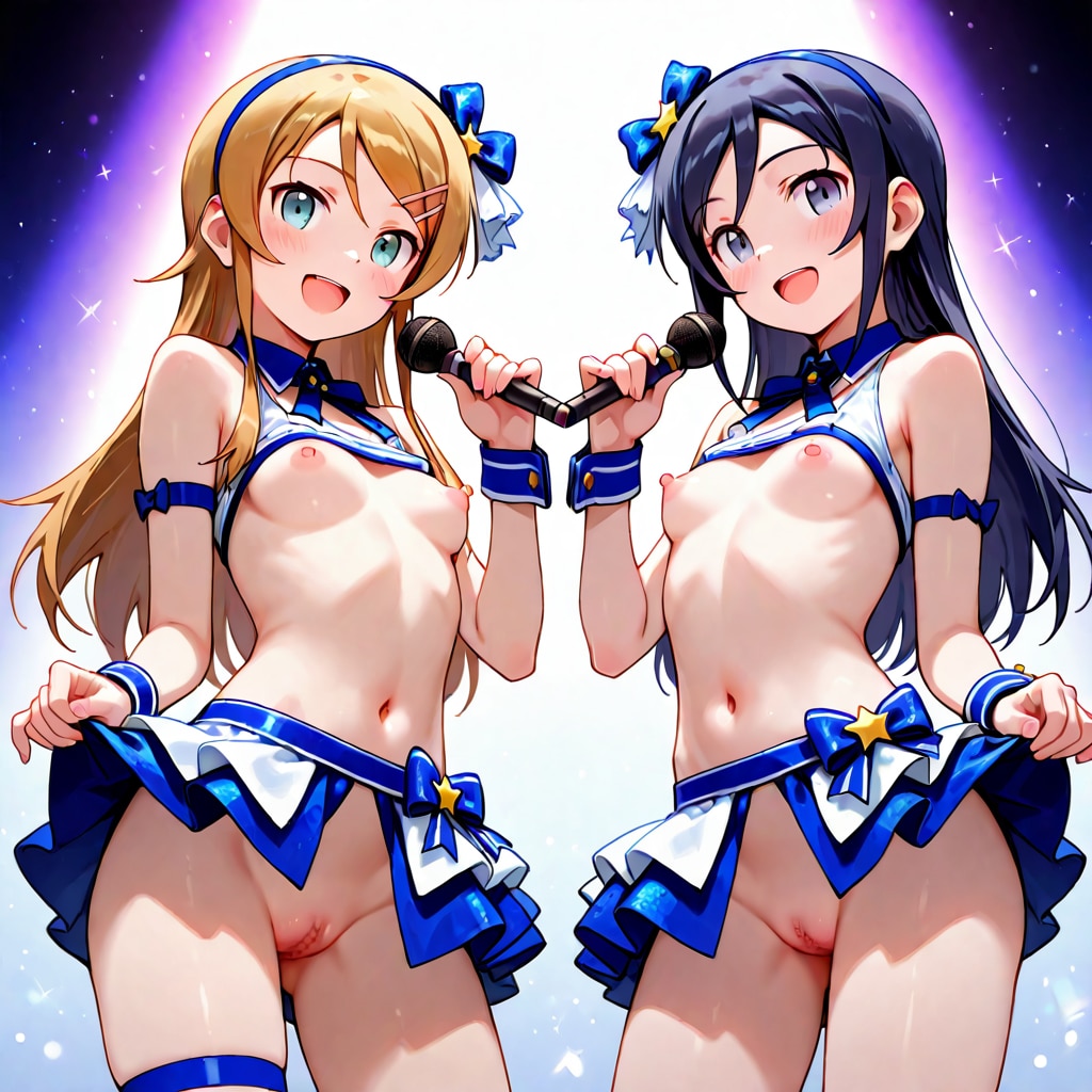 高坂桐乃と新垣あやせのセクシーステージ
