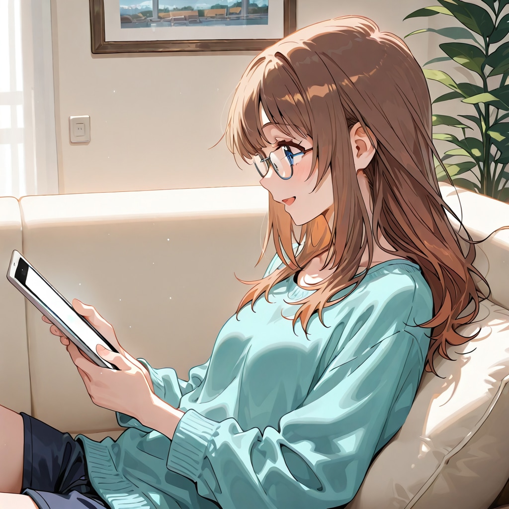 休みの日にまったりイラスト生成
