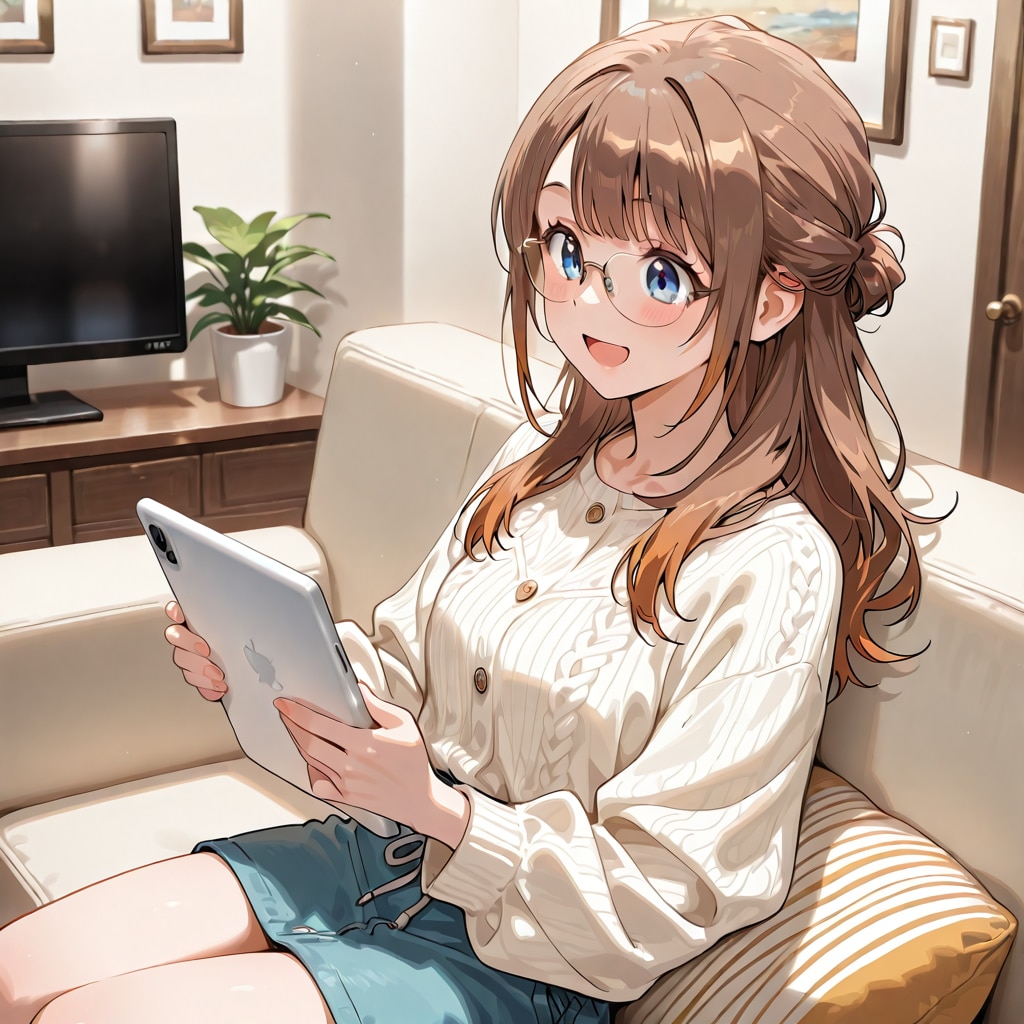 休みの日にまったりイラスト生成
