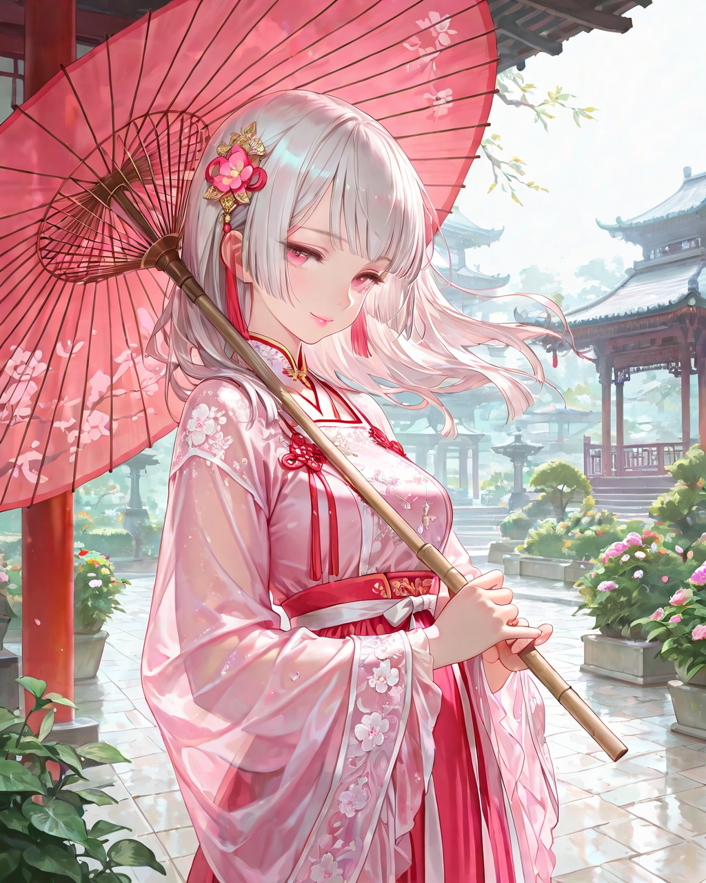 ハンフ（中国）✖️和傘（おはよう#196）