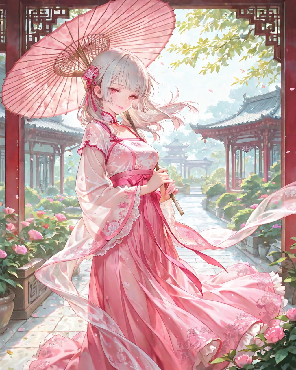 ハンフ（中国）✖️和傘（おはよう#196）