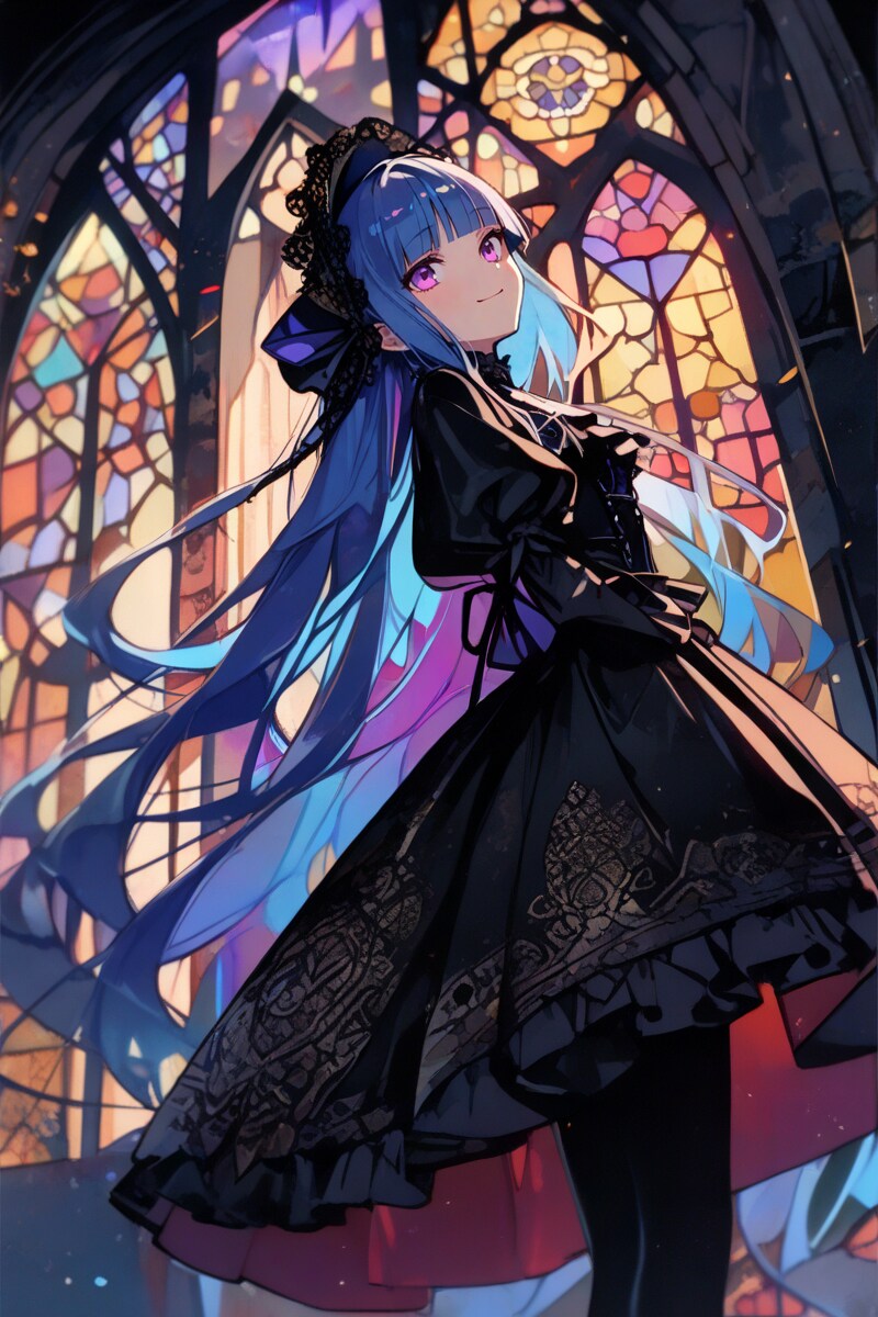 ぱっつんなゴシックロリータ | の人気AIイラスト・グラビア