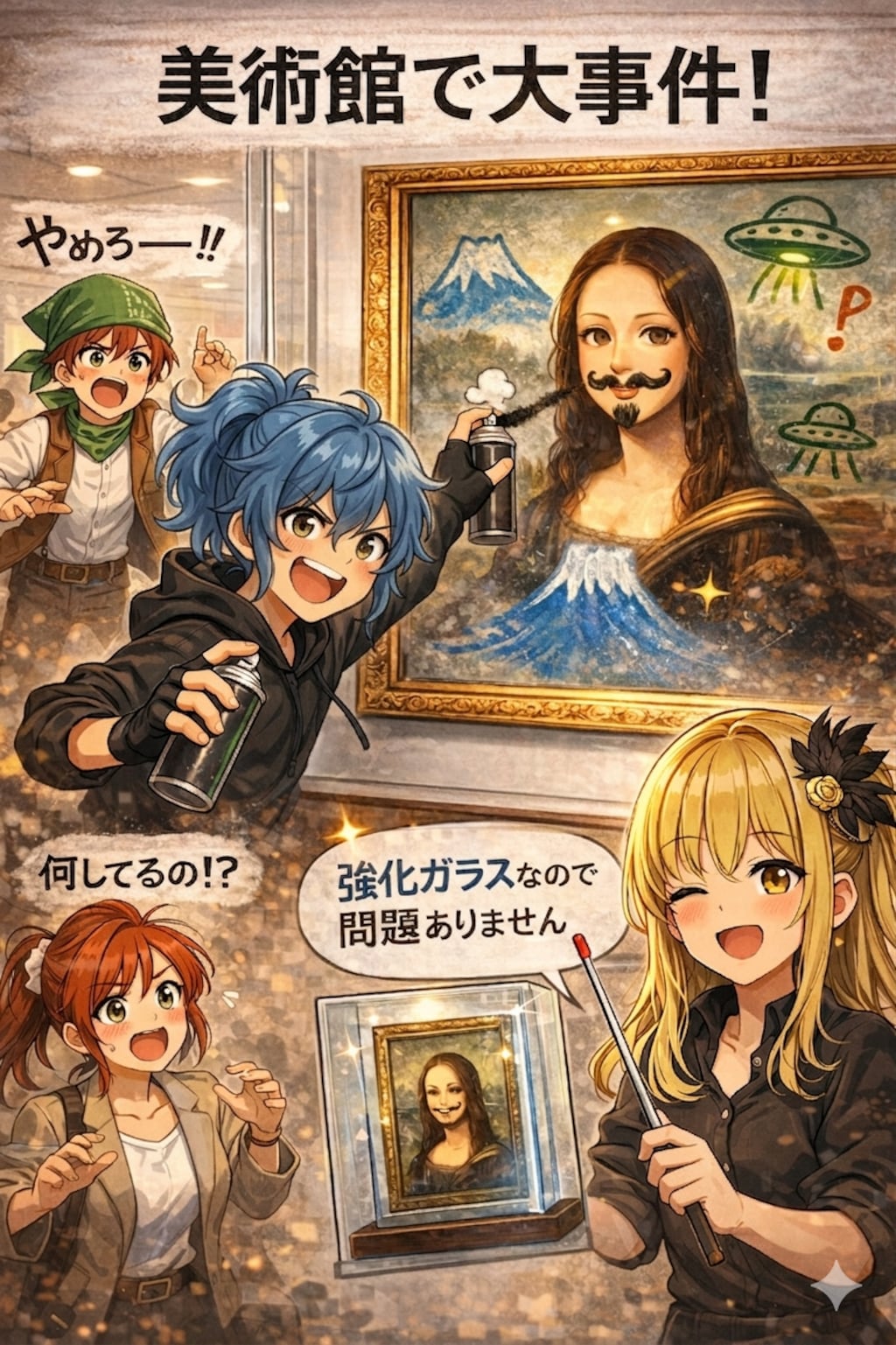 4月20日はモナ・リザがスプレーを浴びせられた事件の日