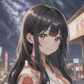 黒髪ちゃんと天の川 2枚目
