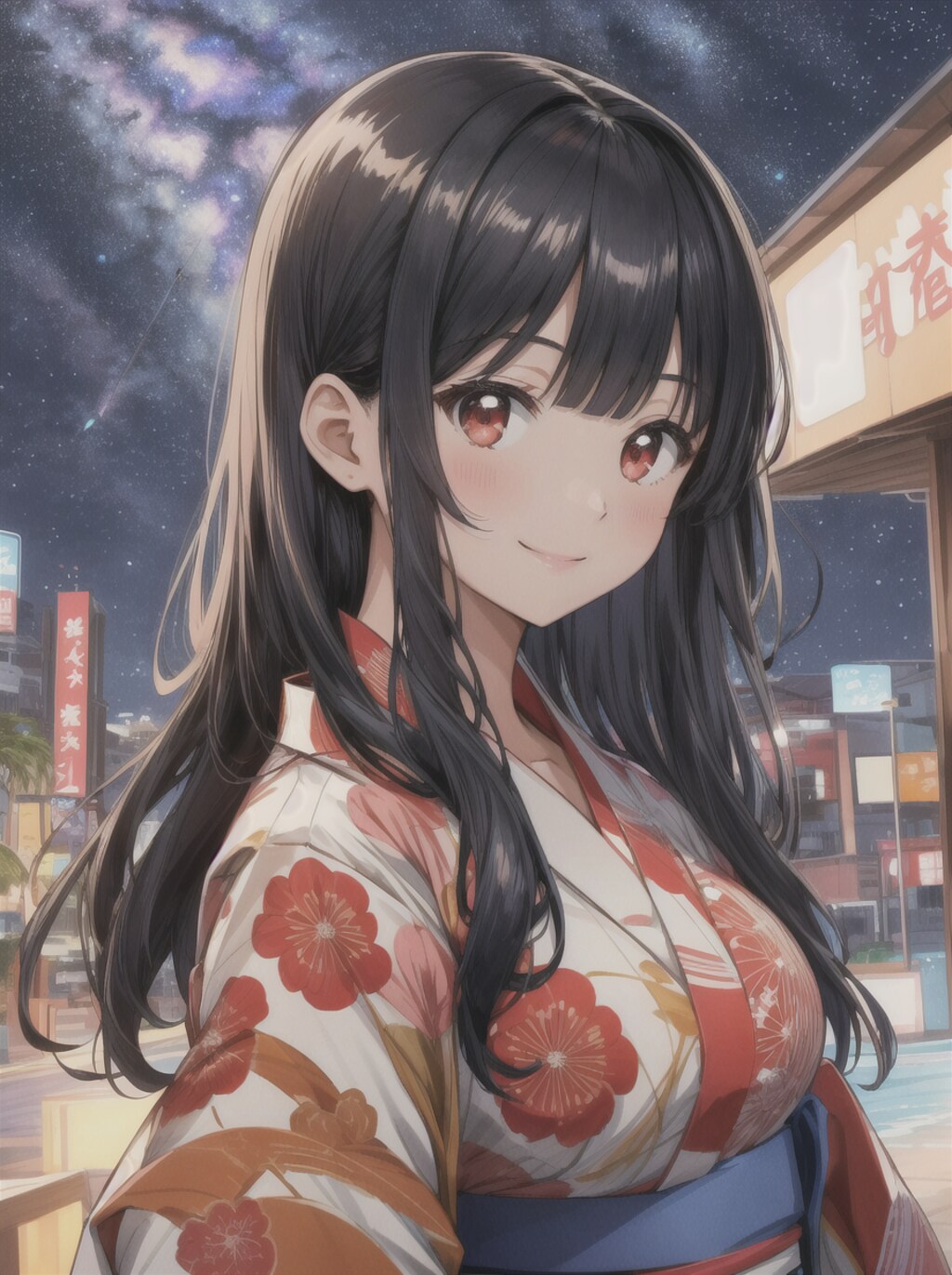 黒髪ちゃんと天の川