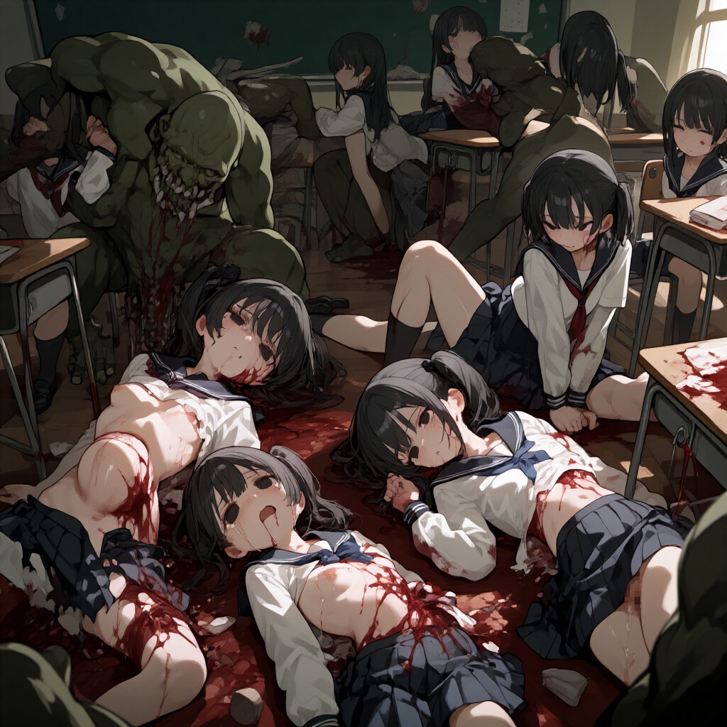 【グロ】オーガさんヤリたい放題【異種姦】