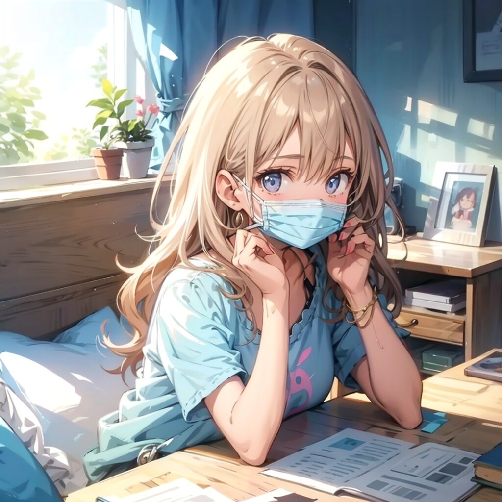 マスク姿の女の子