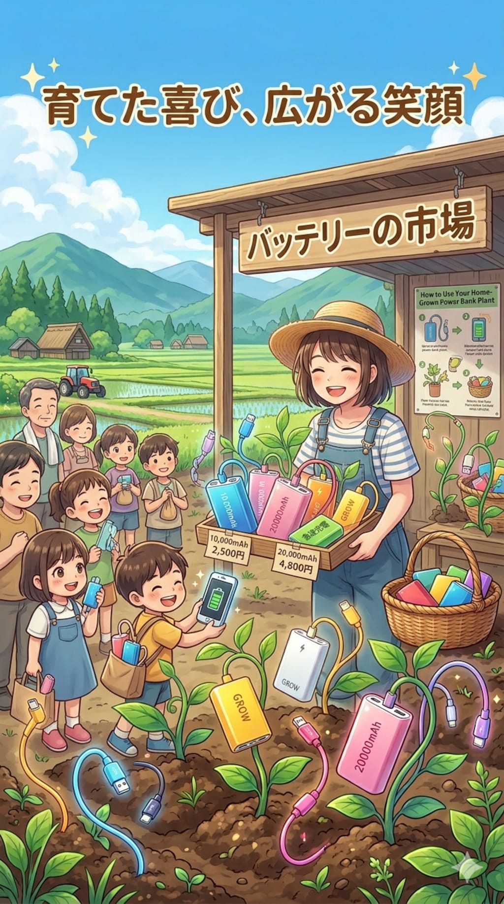 モバイルバッテリーの栽培方法