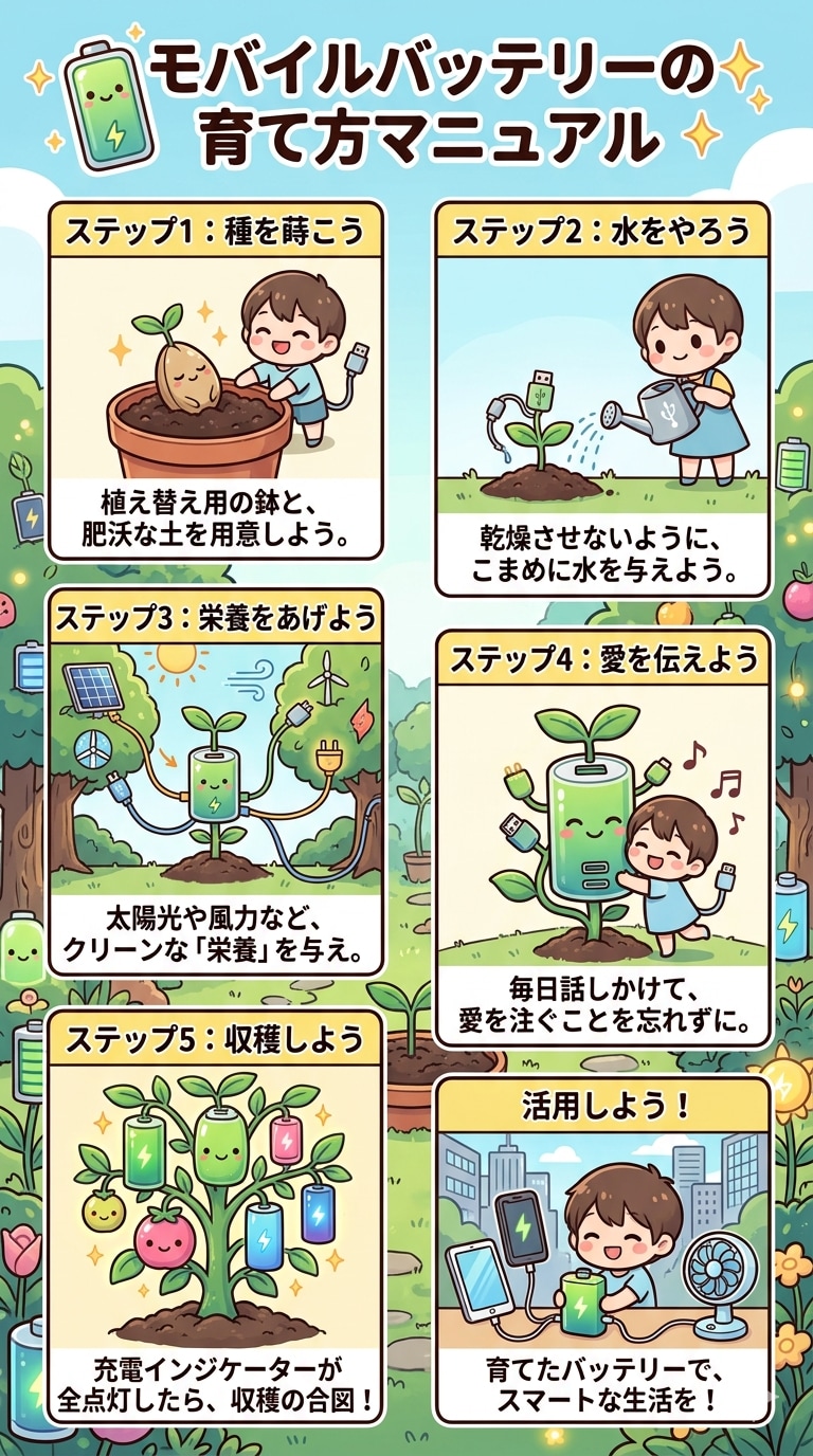 モバイルバッテリーの栽培方法