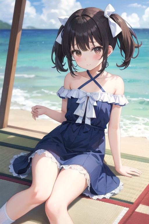 海辺の宿 | の人気AIイラスト・グラビア