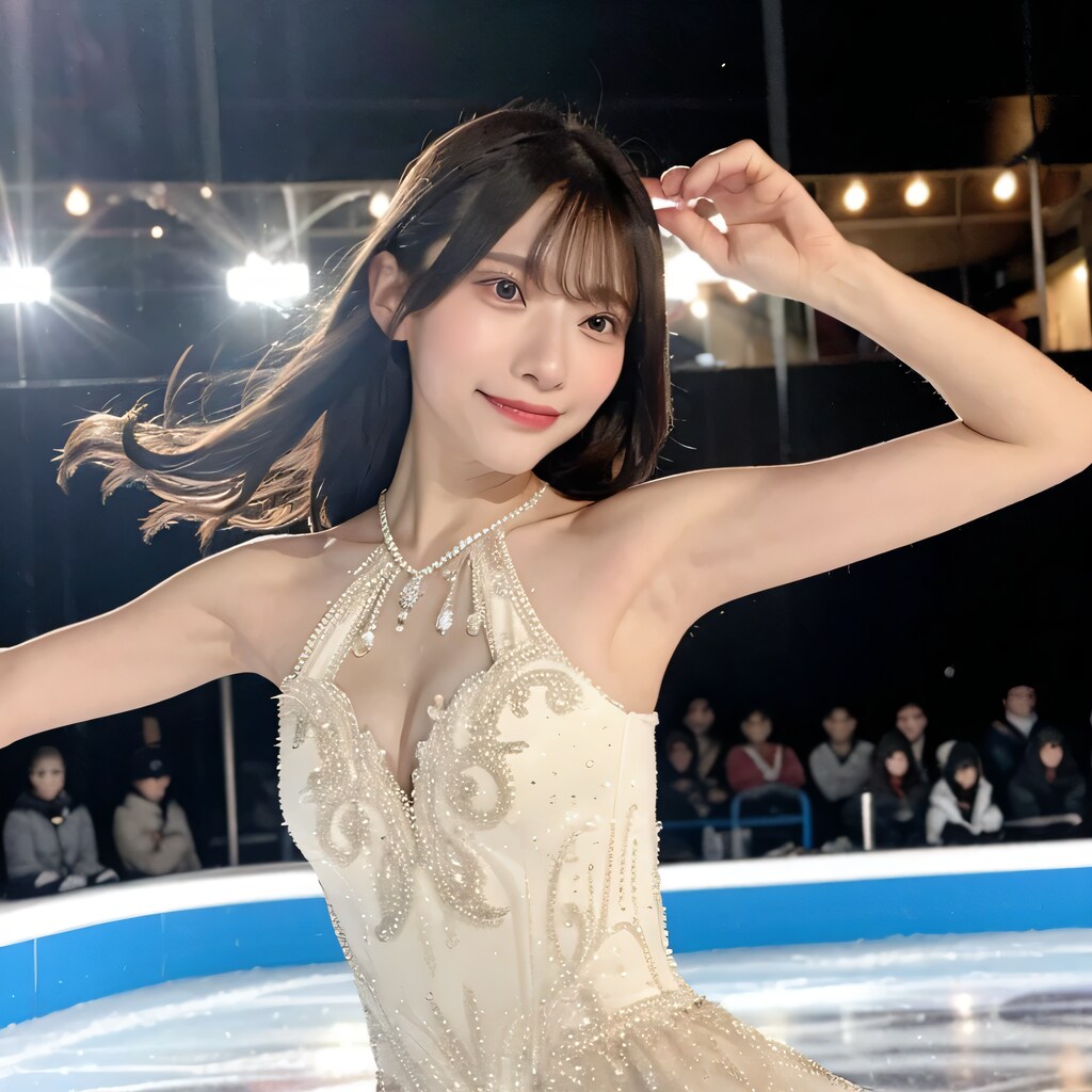 黒髪ロングでフィギュアの美女３５