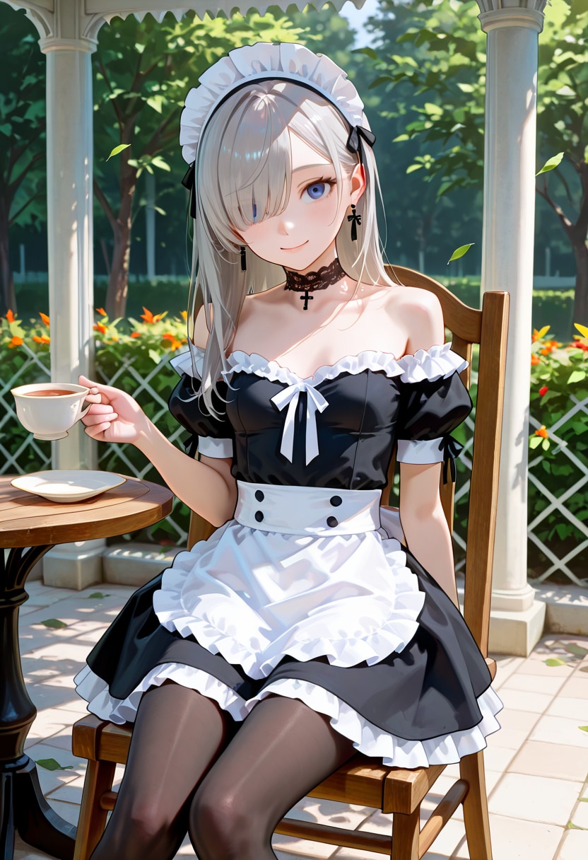 由璃亜 Maid Costume (3) | の人気AIイラスト・グラビア