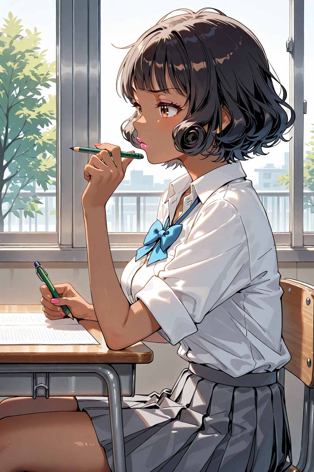 ハーレム学園３２　ディルちゃん | の人気AIイラスト・グラビア