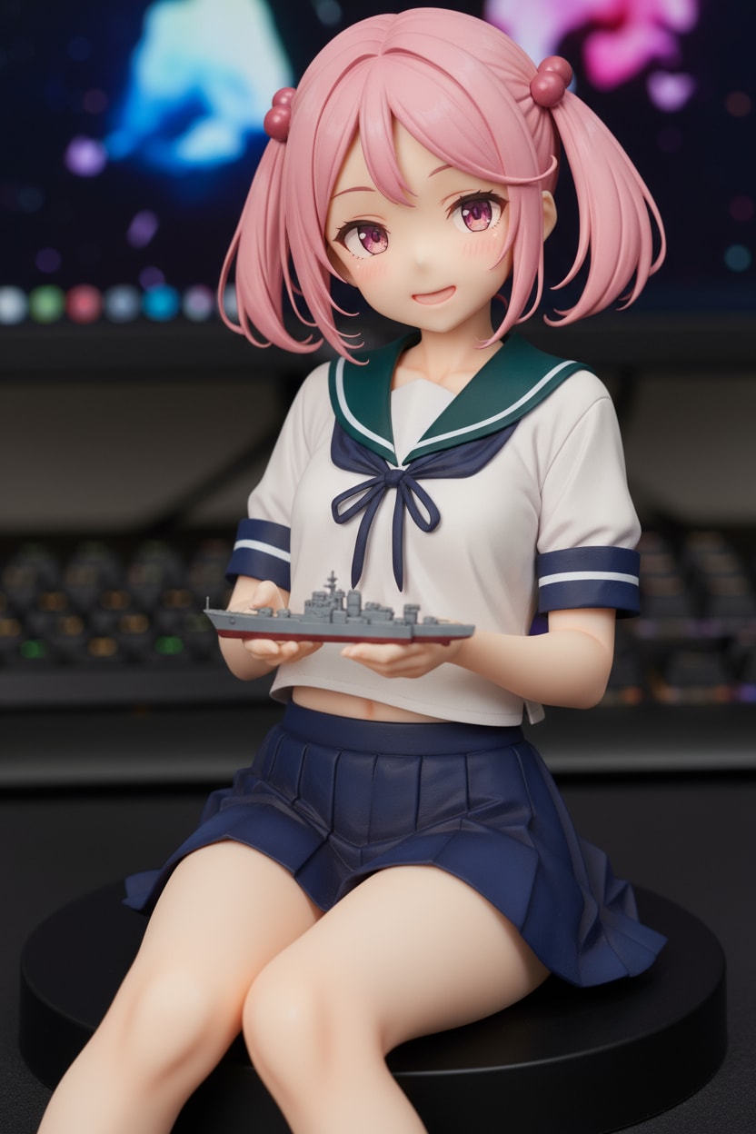 漣を持った漣ちゃんをフィギュアに？！ | の人気AIイラスト・グラビア