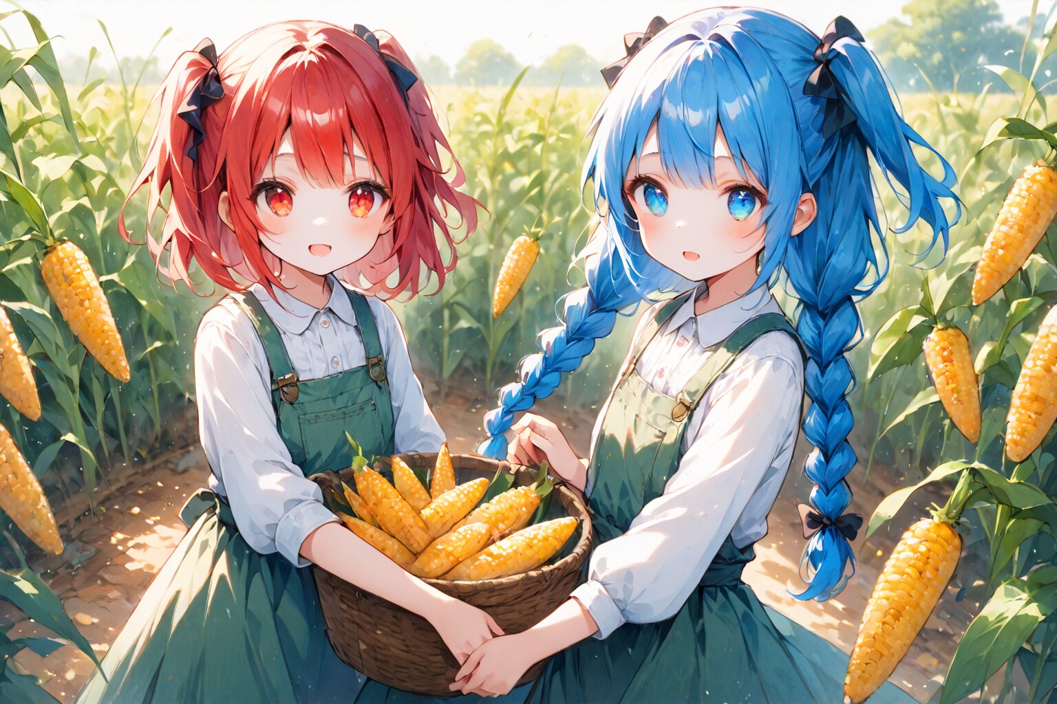 トウモロコシ畑の子供たち | の人気AIイラスト・グラビア