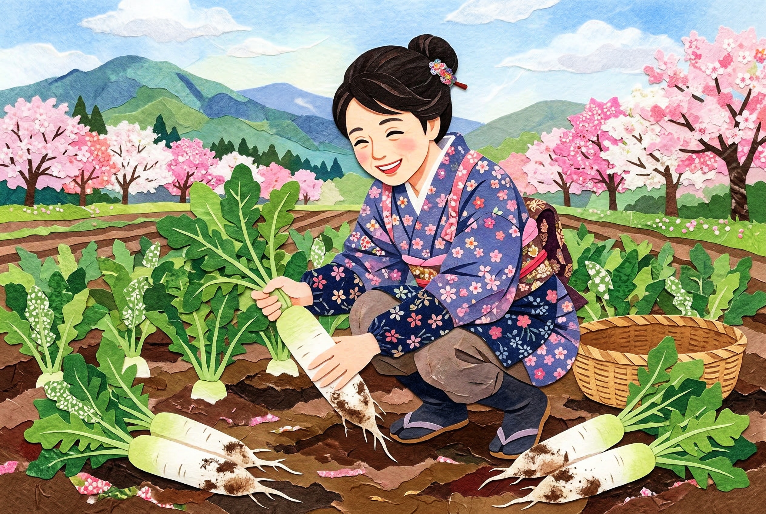 主婦和夢さん・40歳の畑仕事 | の人気AIイラスト・グラビア