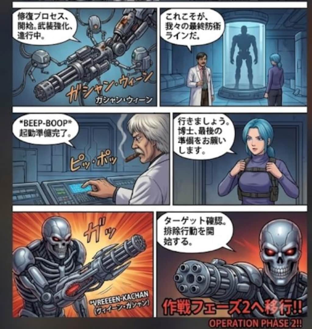 超魂斗羅風のボスキャラと,漫画｡