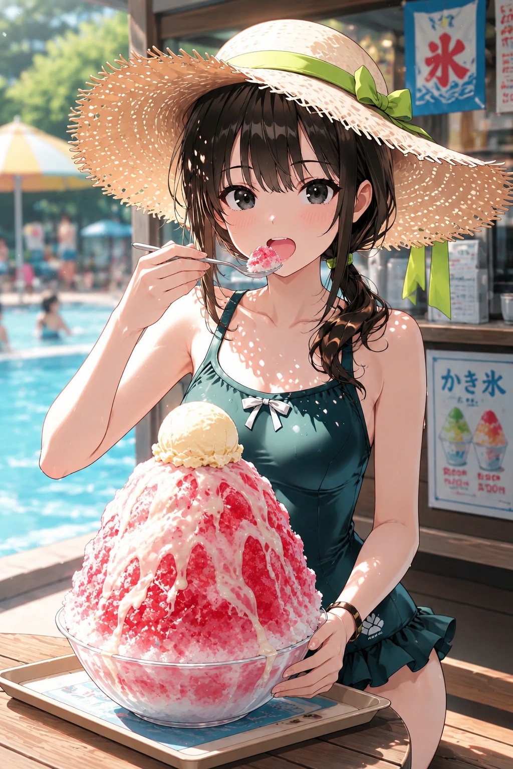 クソデカかき氷 | の人気AIイラスト・グラビア