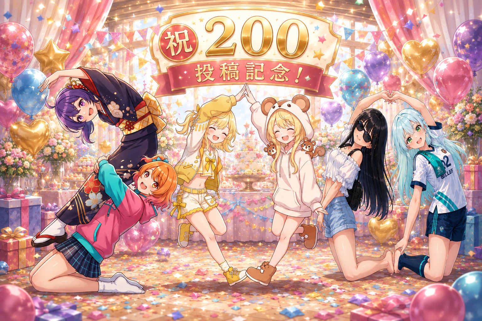 祝！ちちぷい200投稿目🎉 | の人気AIイラスト・グラビア