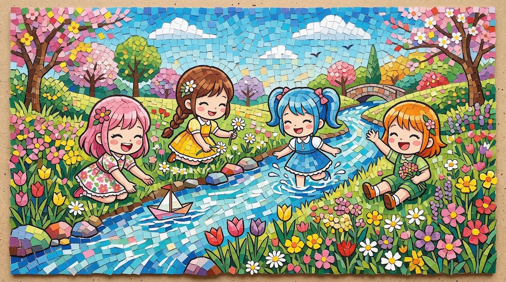 川遊び
