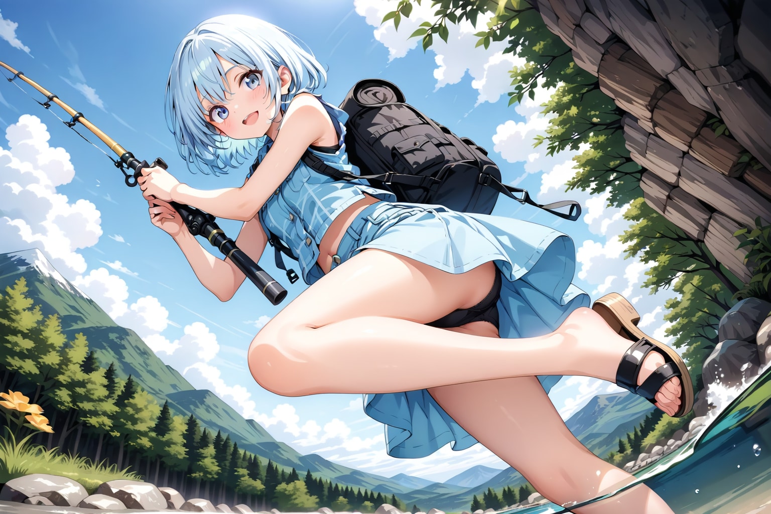 LARIMARちゃんの渓流釣り