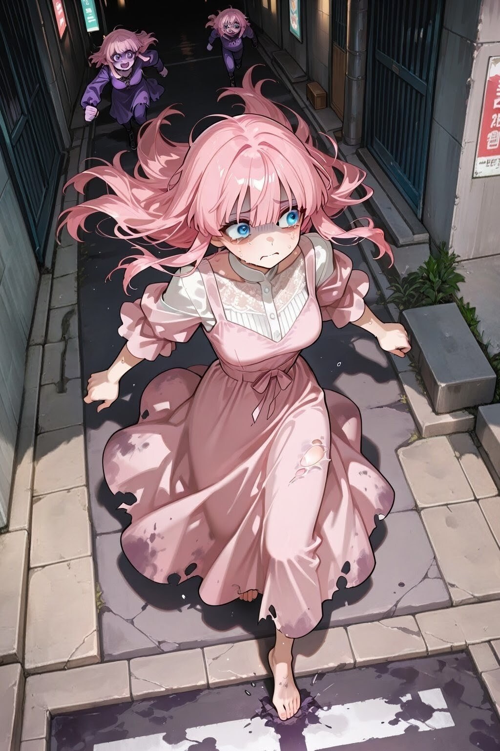 必死に逃げるECHIDNAちゃん
