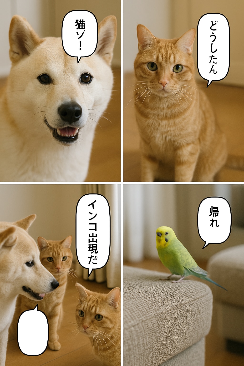 いぬとねこといんこ36