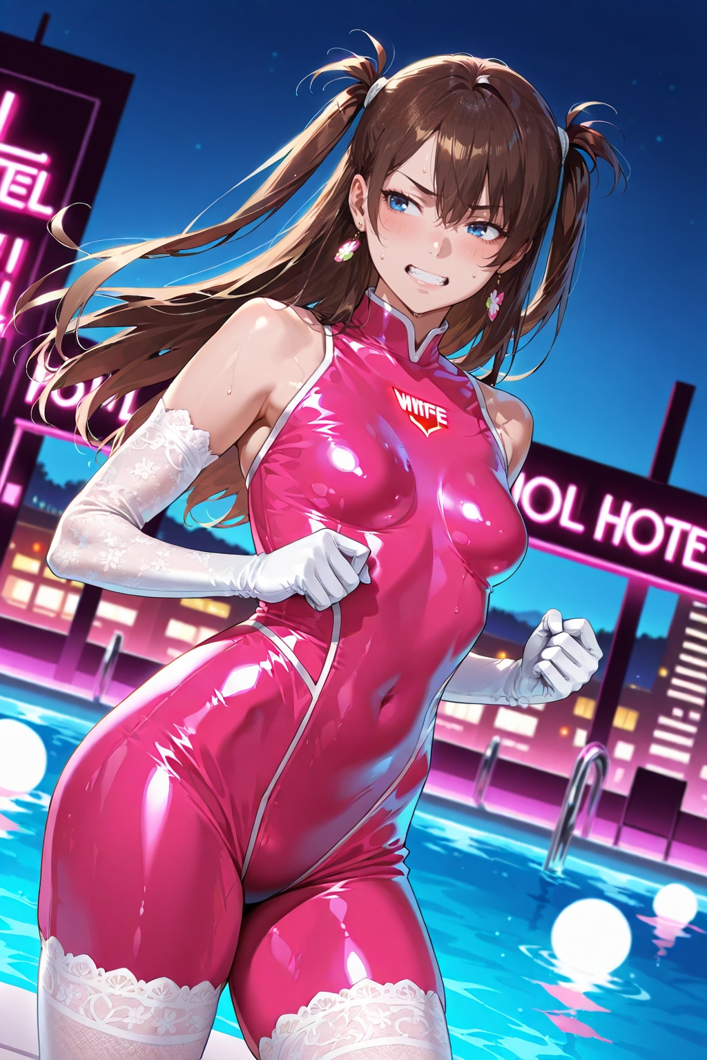 ランジェリーボディスーツ