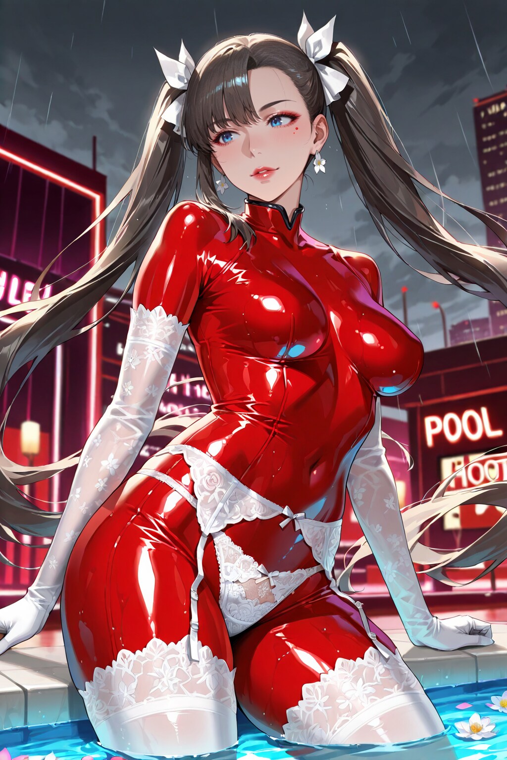 ランジェリーボディスーツ