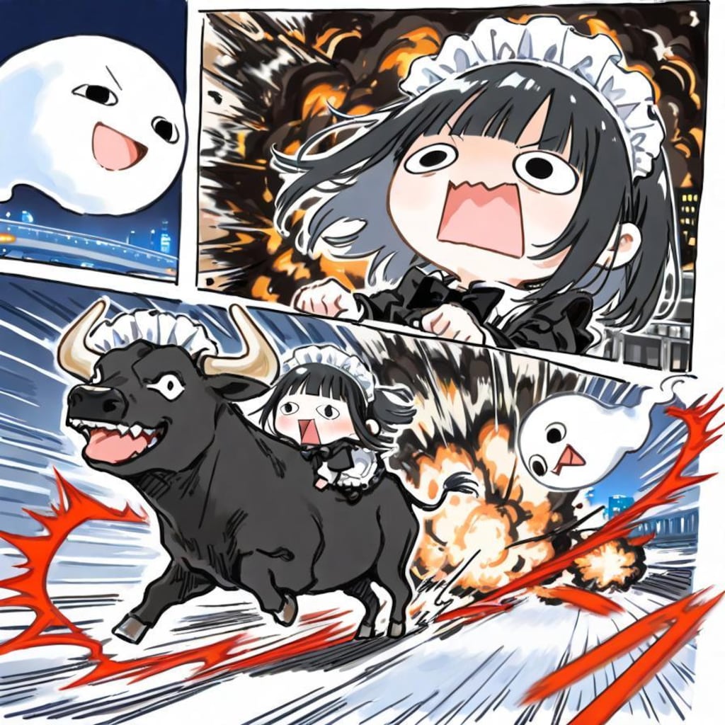 黒 毛 え ら い こ っ ち ゃ 牛 🐂💨💥💥💥