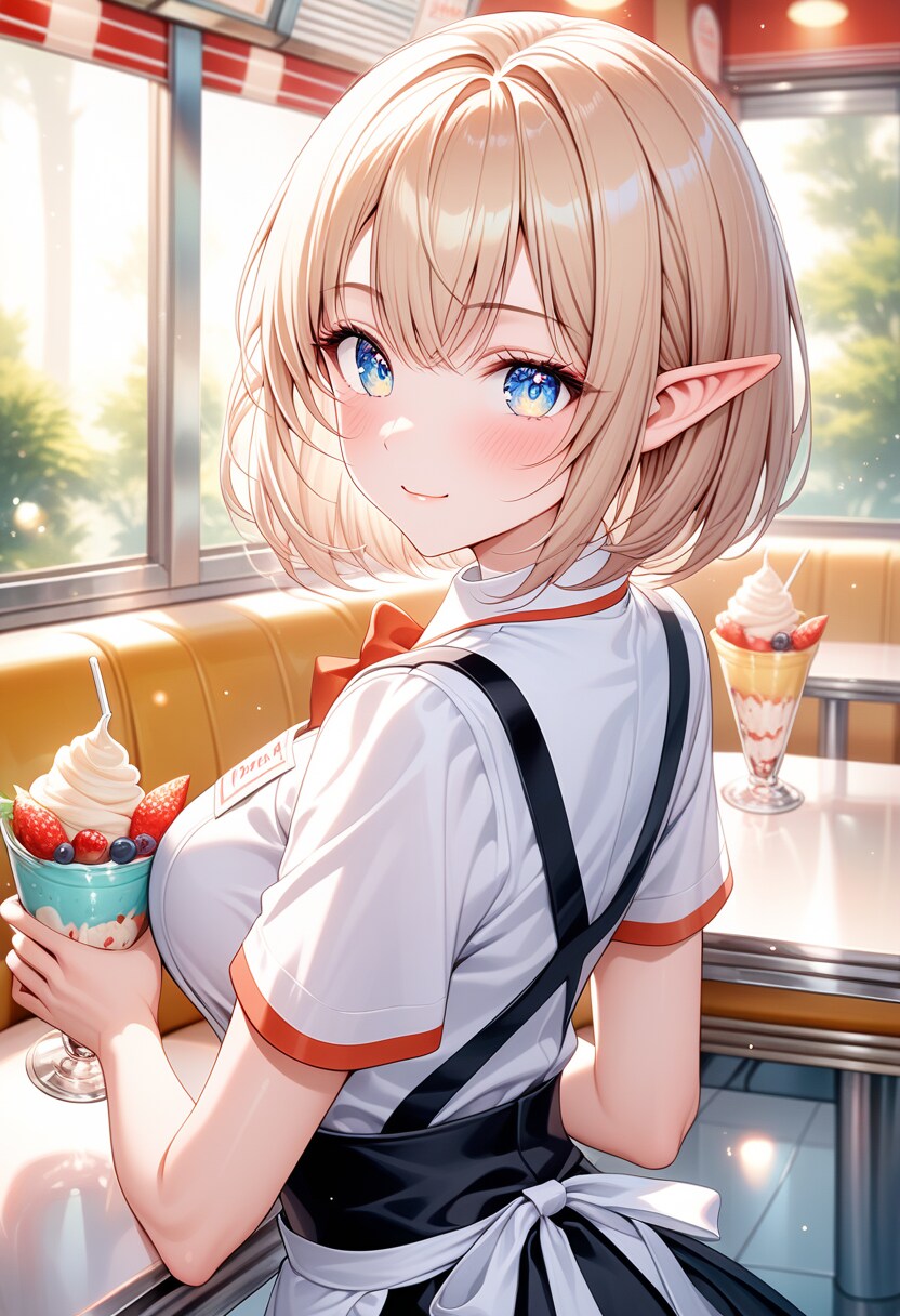 もう少し待ってて・・・注文は決めておく事ね。 | の人気AIイラスト・グラビア