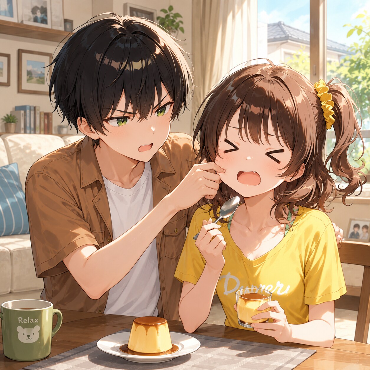 勝手に食べないで🍮 | の人気AIイラスト・グラビア