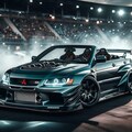 三菱ランサーエボリューションオープンカーのドリ車 2枚目