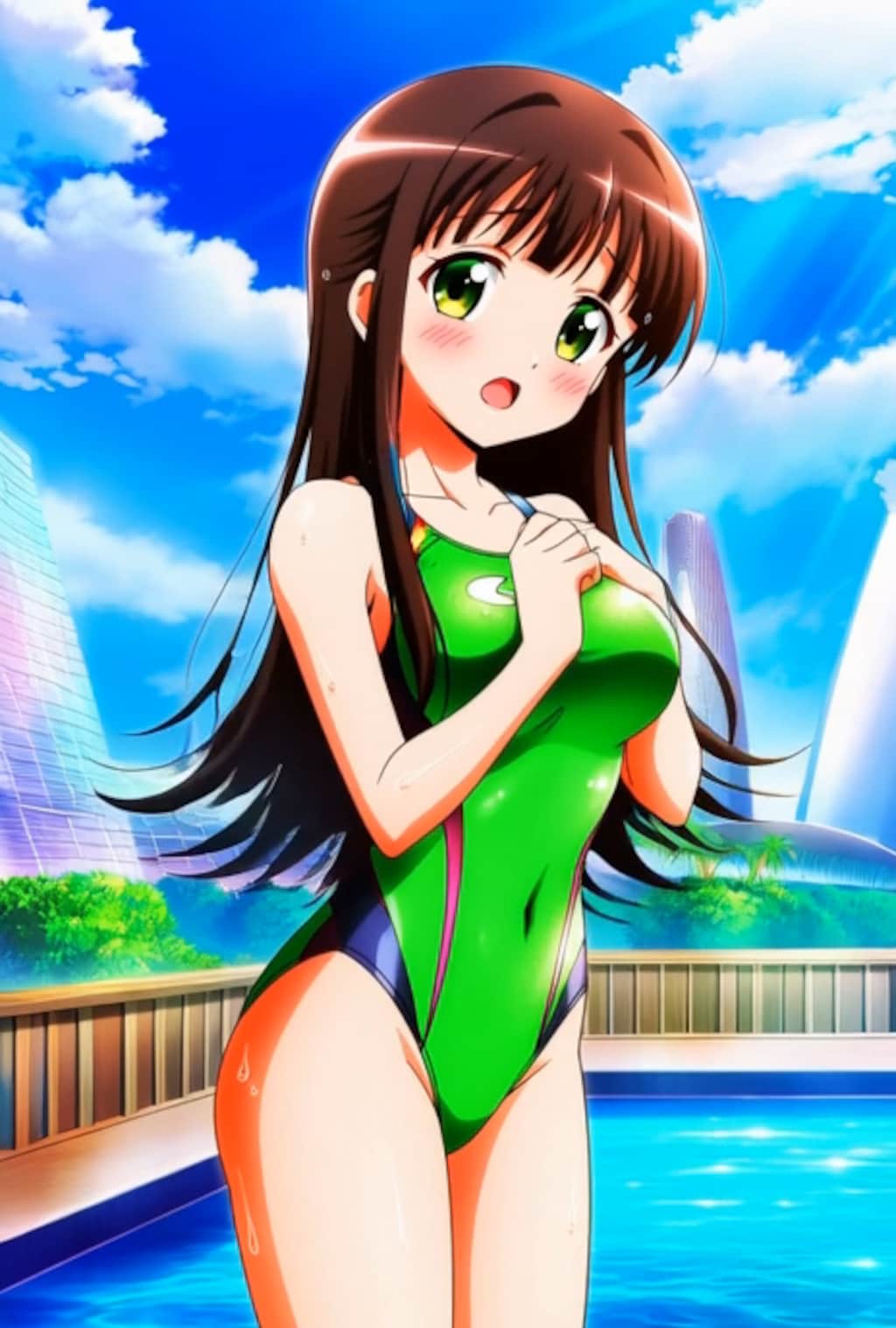 宇治松千夜の競泳水着姿　詰め合わせ　第16弾